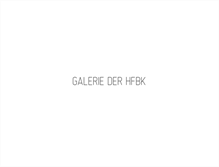 Tablet Screenshot of galerie.hfbk-hamburg.de